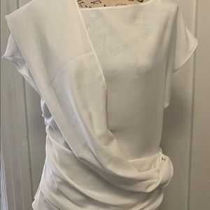 New York & Co white top with sash Eva Mendes